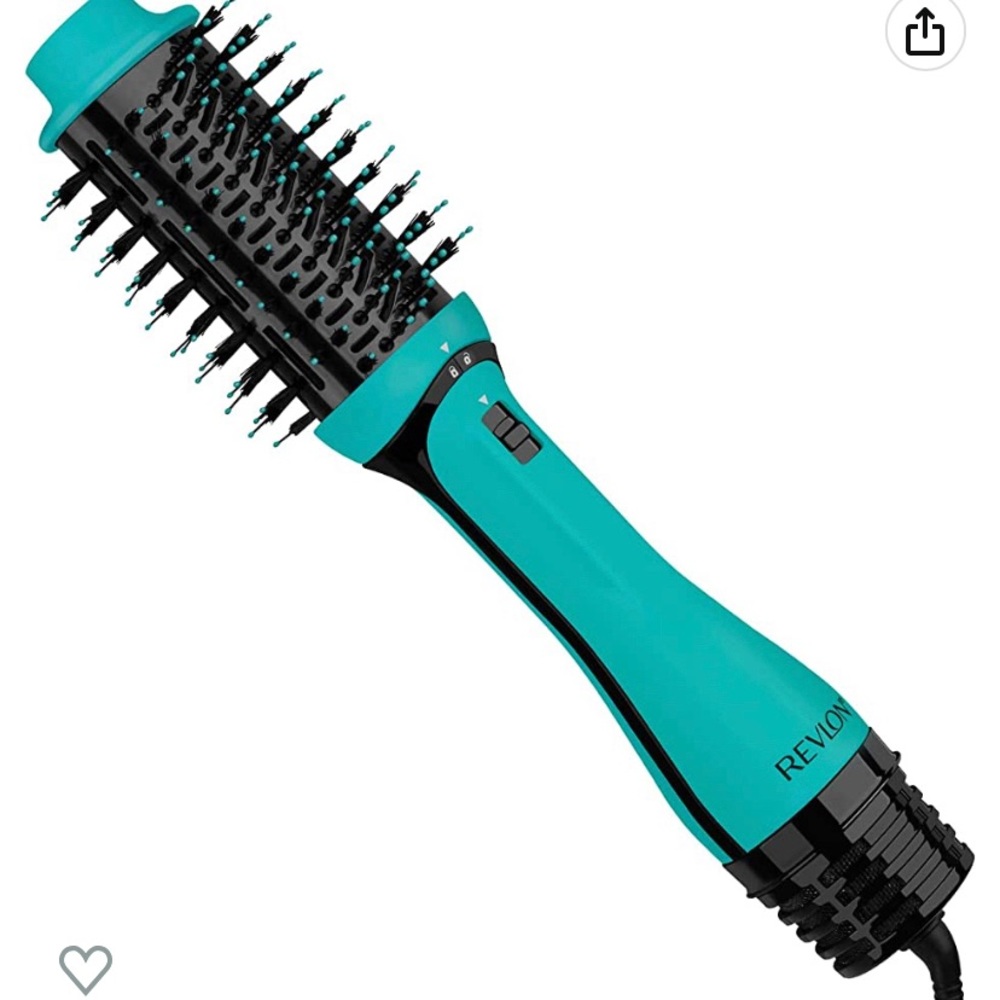 Revlon One-Step Volumizer PLUS 2.0 Hair Dryer and Hot Air Brush (Teal)
